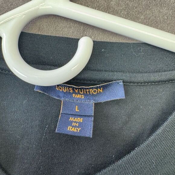 Louis Vuitton LV Stamp Trunks & Bags Black T Shirt Women Small - Picture 6 of 10